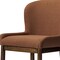 Homeroots 26" Brown Fabric and Solid Wood Counter Height Bar Chair 632482 - alternate 7