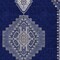 Homeroots 9' X 12' Navy Blue Gray And Brown Oriental Washable Indoor Outdoor Area Rug 598428 - alternate 8