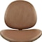 Homeroots Brown and Black Faux Leather And Metal Dining Side Chair 632549 - alternate 7