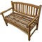 Homeroots 26in Natural Teak Solid Wood Garden Bench 376762 - alternate 6