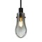 Besa Lighting Wish Cord Pendant, Smoke/Clear, Black Finish, 1x40W Incandescent 1JT-WISHSM-BK - alternate 1