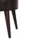 Homeroots 20" Brown Solid Wood Round Two Drawer Nightstand 651618 - alternate 7