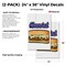 Signmission Cheesesteak, Vinyl Decals Only 24 Inch x 36 Inch, Vinyl Decal, 2PK DSB-2436-2PACK-Cheesesteak - alternate 2