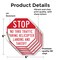 Signmission Stop No Thru Traffic During Helicop, 6 inch X 6 inch, Vinyl Decal, 5PK OC-D-5PACK-6-210 - alternate 4