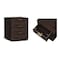 Manhattan Comfort Evelyn Nightstand in Brown - Set of 2 2-NS013-BR - alternate 7