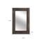 Homeroots 36" Brown Wood Framed Standing Mirror 565125 - alternate 4