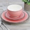 Gibson Home Holcomb 12 Piece Ceramic Dinnerware Set in Pink 142775.12 - alternate 7