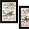 Homeroots Set Of Two All Hearts Come Home for Christmas 2 Black Framed Print Wall Art, 2PK 407486 - alternate 2