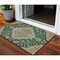 Homeroots 3' X 5' Emerald Beige And Brown Oriental Washable Indoor Outdoor Area Rug 605241 - alternate 1