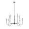 Z-Lite Allistair 10-Light Chandelier, 42 in W, Matte Black 352-10MB - alternate 1