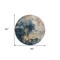 Homeroots 8' Blue Gray And Gold Round Abstract Washable Indoor Outdoor Area Rug 603049 - alternate 8