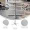Flash Furniture 36" Round Outdoor Tabletop, Gray Faux Concrete, Seamless Surface Technology, 30" x 30" Silver X Base ST-RD36-CMGY-T3030S-GG - alternate 7