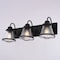 Vaxcel Covington 3-Light Vanity Light, Matte Black, Clear Glass, 23-In. Wide W0583 - alternate 9