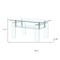 Homeroots 39" Clear Glass Coffee Table With Shelf 635700 - alternate 8