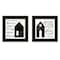 Homeroots Set Of Two House or Blessing Black Framed Print Wall Art, 2PK 406056 - alternate 1