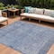Homeroots 9' X 12' Blue And Ivory Abstract Washable Indoor Outdoor Area Rug 631063 - alternate 1