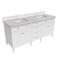James Martin Vanities Brittany 72'' D Vanity, Bright White Vanity w/ Victorian Sil Silestone Top w/ Wireless Charger 655-V72-BW-FVSL - alternate 9