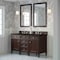 James Martin Vanities Brittany 60" Double Vanity, Burnished Mahogany, w/ 3 CM Phantome Eclos Top 650-V60D-BNM-3PHT - alternate 5