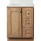 Bertch Storage Solutions 24''x34-1/2'' Hx21''D Driftwood Vanity Base without Top 2 Door/1 Drawer ST-B-DW-VSS24RT - alternate 1