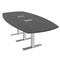 Skutchi Designs Arc Boat Conference Table With Power, 48 in W, 96 in L HAR-ABOT-48X96-T-WA7949-ESIL - alternate 1