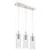 Jonathan Y Mium 21.63" 3-Light Modern Style Iron/Crystal/Glass Integrated LED Linear Pendant, Chrome JYL1705A - alternate 1