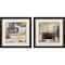 Homeroots Set Of Two Abstract Expressions Brown Framed Wall Art, 2PK 606708 - alternate 1
