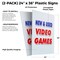 Signmission New & Used Video Games, Plastic Signs Only 24 Inch x 36 Inch, Corrugated Plastic, 2PK CSB-2436-2PACK-New & Used Video Games - alternate 2