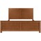 Homeroots Brown Solid Wood King Bed Frame 523661 - alternate 8
