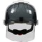 Jsp Type I, Vented Industrial Safety Helmet w/Lightweight ABS Shell, Integrated ANSI Z87.1 Faceshield, 6-P 280-EVSV-01S - alternate 4