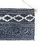 Homeroots 26" X 51" Denim Blue And White Geometric Cotton Macrame Hanging Tapestry 548330 - alternate 6