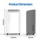 Edendirect 47 pt. 4,500 sq.ft. Portable Dehumidifier in White with Drain Hose, Child Lock, Auto defrost ZR-AP20-1905EE - alternate 6