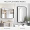 Simple Deluxe Bathroom Mirrors, Black Metal Framed Bathroom Mirror for Over Sink Wall, 24' x 36' Rounded Rectangl 3A88MIROACFY2436BLKV1 - alternate 8