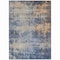Homeroots 9' X 12' Denim Blue And Tan Abstract Washable Indoor Outdoor Area Rug 606144 - alternate 7