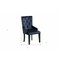 Homeroots Tufted Dark Blue and Black Upholstered Velvet Dining Parsons Chair 573416 - alternate 7