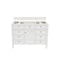James Martin Vanities Brittany 48" Sgl Vanity in Bright White, w/ 3 CM Siberian Silestone Top w/FreePower Wireless Charger 655-V48-BW-FSFR - alternate 8