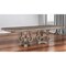 Homeroots 76" Champagne Solid Wood Double Pedestal Base Dining Table 318905 - alternate 3