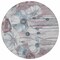 Homeroots 8' Teal Blue Aqua And Ivory Round Floral Washable Indoor Outdoor Area Rug 582778 - alternate 5