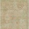Homeroots 9' X 12' Salmon Fern Green And Beige Floral Medallion Washable Indoor Outdoor Area Rug 616632 - alternate 8