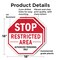 Signmission Stop Restricted Area Authorized Per, 18 inch X 18 inch, Plastic Sign, 2PK OC-P-2PACK-18-273 - alternate 4