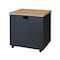 Regency Mesa Steel Mobile Locking Utility/Fax/Copy Table 30'' X 23.25'', Medium Oak 66746SCMO - alternate 7