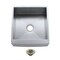 Kingston Brass 21" Stainless Steel Single Bowl Farmhouse Sink w/ Strainer, Brushed Stainless Steel/Brushed Nickel KUF212110BN8 - alternate 1