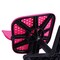 Homeroots Hot Pink and Black Adjustable Height Swivel Rolling Office Chair 568077 - alternate 9