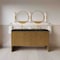 James Martin Vanities Hudson 60" Double Vanity, Honey Oak w/ 3 CM Phantome Eclos Top 435-V60D-HNO-3PHT - alternate 9