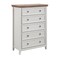 Homeroots 32" White Wood Accent Cabinet With Five Drawers 716331 - alternate 1