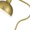 Homeroots 60" Brass Traditional Shaped Floor Lamp With Antiqued Brass Dome Shade 526295 - alternate 4