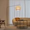 Vidalite Fos Floor Lamp with Woven Bamboo and Linen Shade, Brushed Brass Base & Stand, 80 in. Height CE1009200 - alternate 7