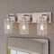 Vaxcel Northfield 3-Light Vanity Light, Satin Nickel, Clear Seeded Glass, 21-In. Wide W0568 - alternate 7