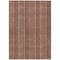 Homeroots 5' X 8' Blush Burgundy And Pink Striped Washable Indoor Outdoor Area Rug 615032 - alternate 1