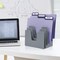 Acrimet 5 Section Incline File Sorter Desk Organizer Rack for Office Desktop Plastic Silver Color 225.4 - alternate 9