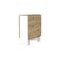 Homeroots 24" Brown And White Folding Sled Base Dining Table 530199 - alternate 8